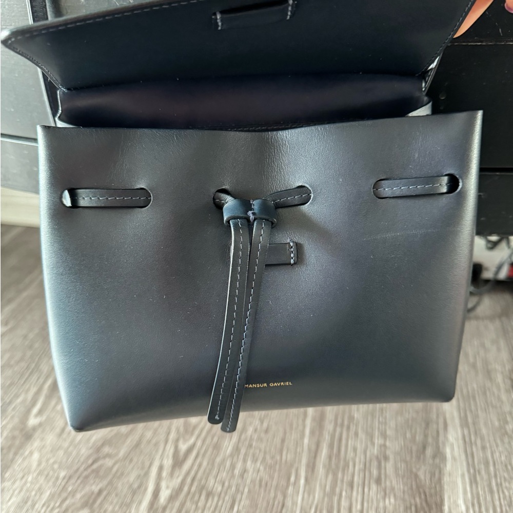 Mansur Gavriel Mini Soft Lady Bag in Navy - Picture 8 of 10